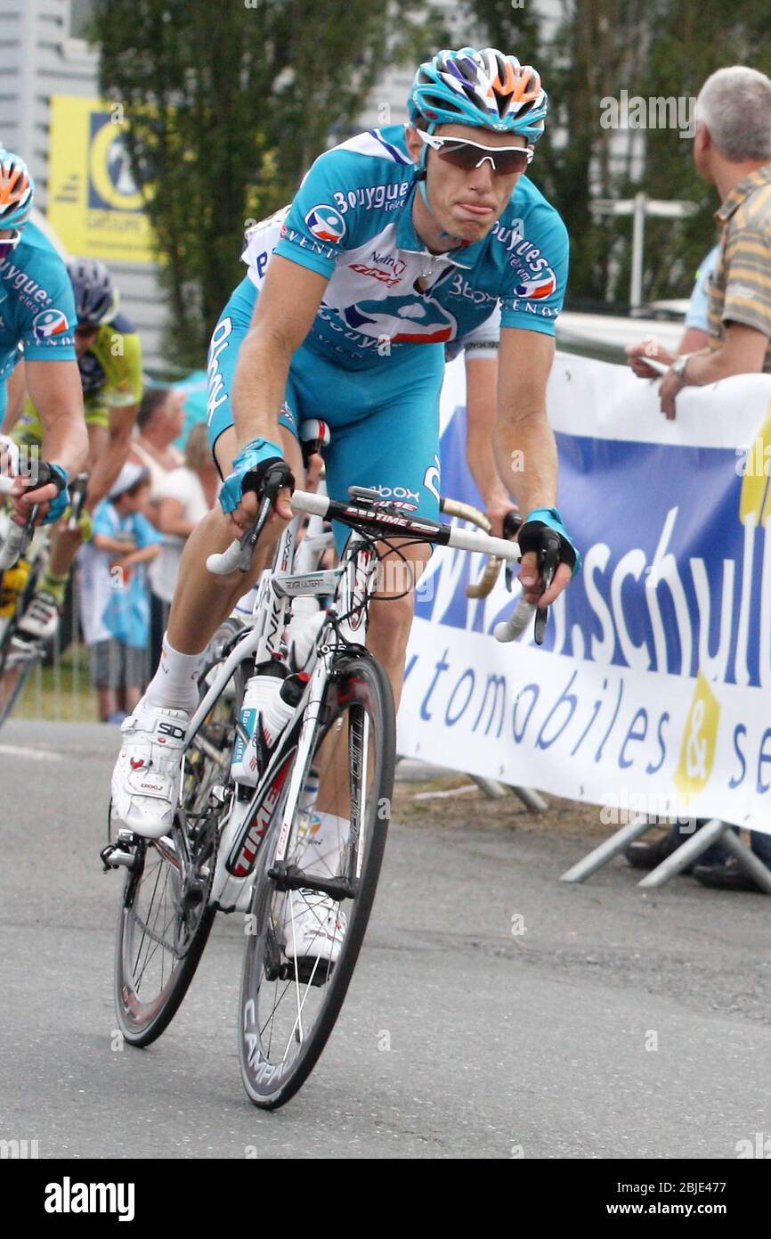 Pierre Roland de BBOX Bouygues Telecom lors du Championnat de France 2009, course cycliste, Saint Brieux le 28 juin 2020 à Saint Brieux, France - photo Laurent Lairys / DPPI Banque D'Images