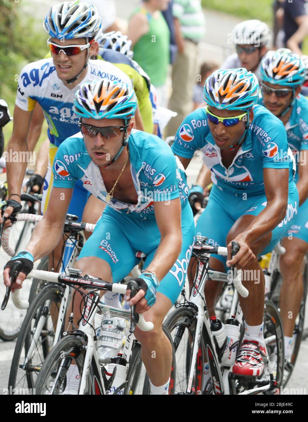 Maillot cycliste BOUYGUES TELECOM 2006 porté Franck BOUYER