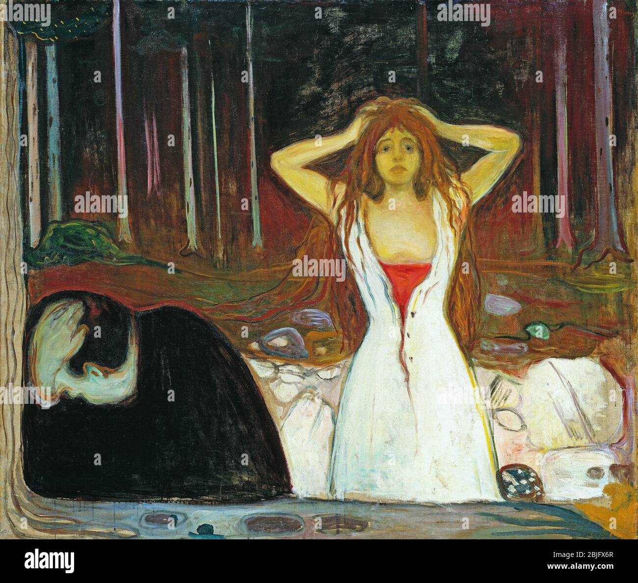 The Ashes by Edvard Munch, 1894. The National Gallery in Oslo, Norvège Banque D'Images