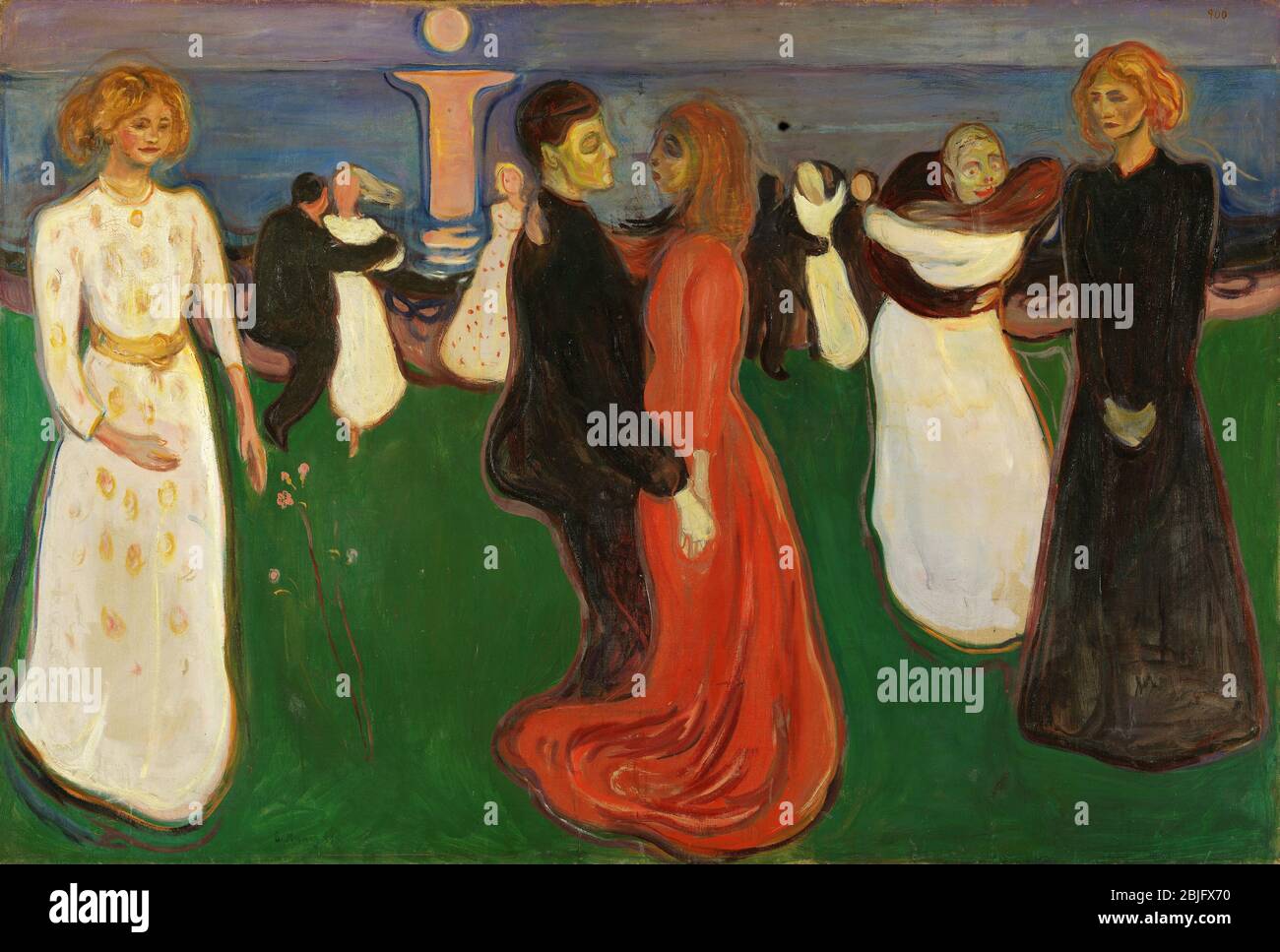 La danse de la vie par Edvard Munch, 1890. La Galerie nationale d'Oslo, Norvège Banque D'Images
