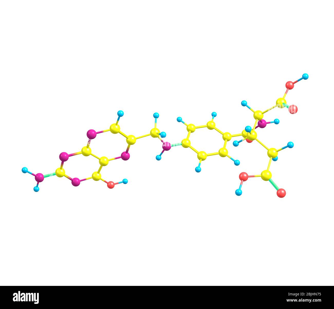 L'acide folique est une forme de vitamine B soluble dans l'eau Banque D'Images