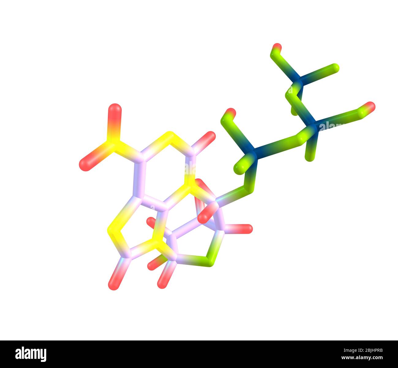 L'adénosine triphosphate (ATP) est un triphosphate nucléosidique utilisé dans les cellules comme coenzyme Banque D'Images