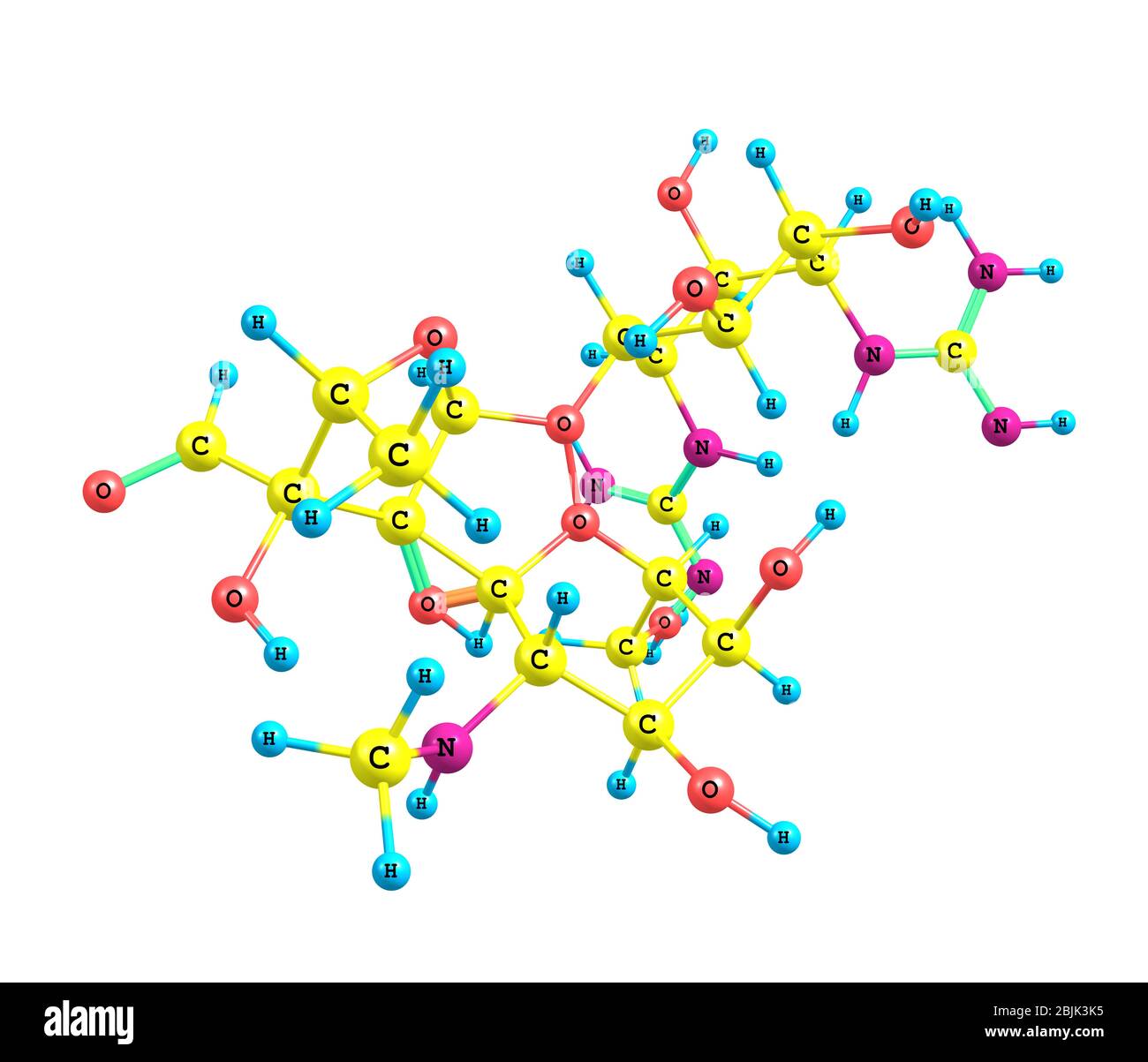 La streptomycine est un médicament antibiotique (antimycobactérien), le premier d'une classe de médicaments appelés aminoglycosides à être découvert, et c'était le premier cu Banque D'Images