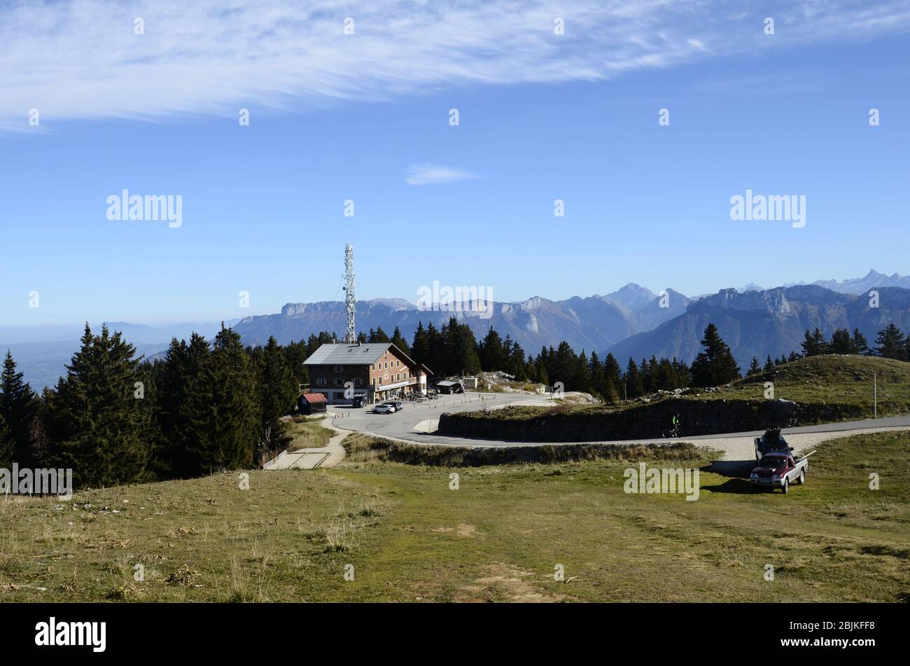 Station de ski du Semnoz, près d'Annecy, paysage estival, Savoie, France Banque D'Images