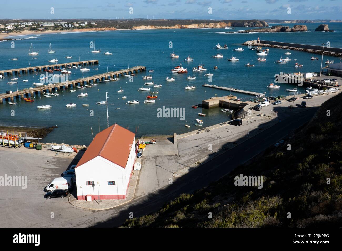 Port de pêche de Sagres, Algarve, Portugal Photo Stock - Alamy