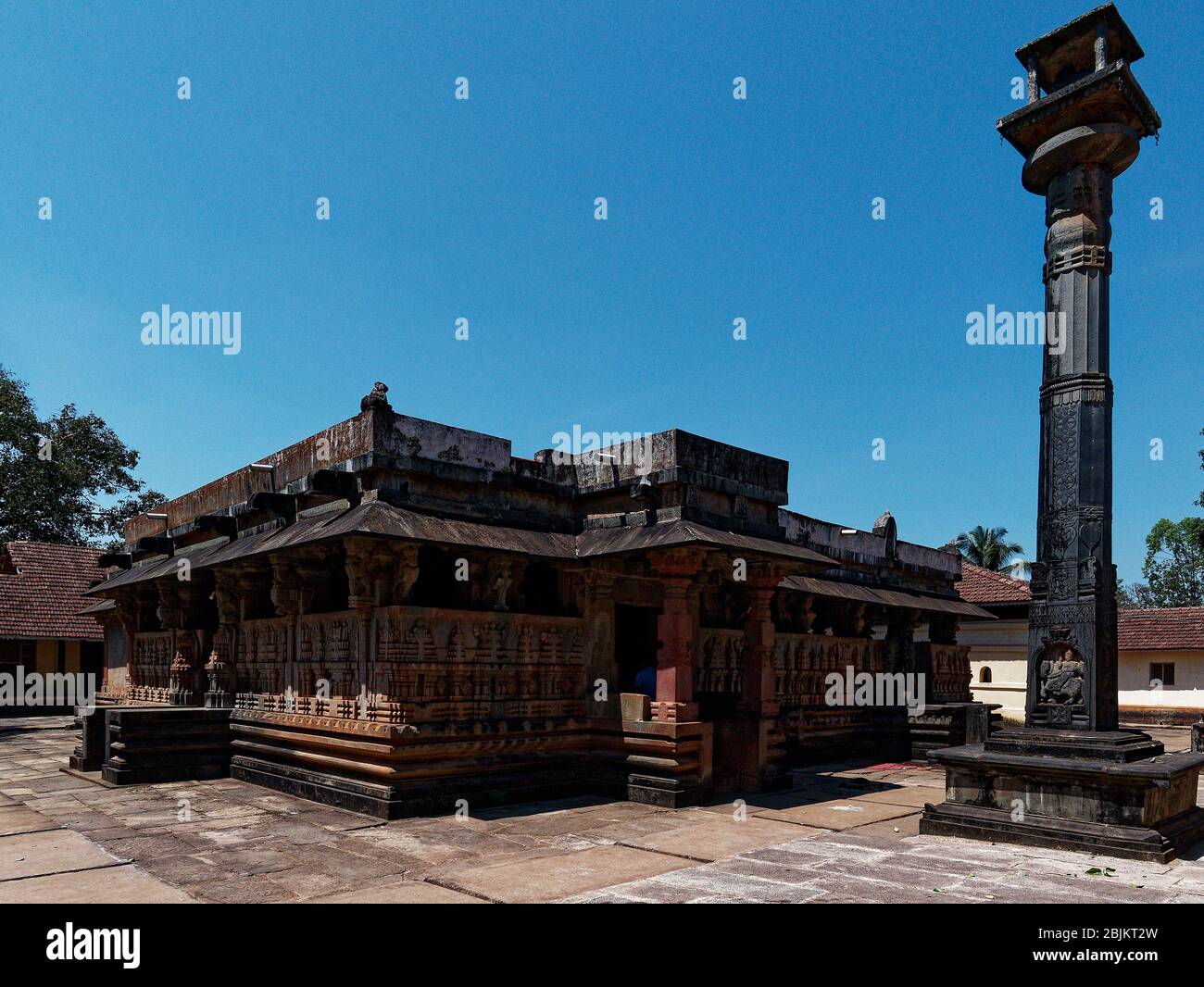 Temple de Rameshwara, style Hoysala-Dravida, Keladi Banque D'Images