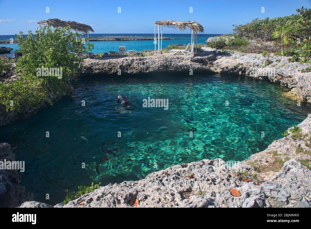 Belle mer des Caraïbes à Caleta Buena, Playa Giron, Cuba Photo Stock - Alamy