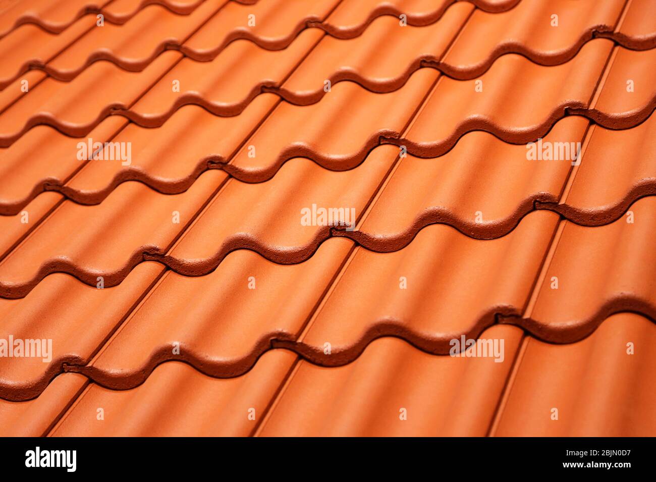 texture des tuiles de toit orange Banque D'Images