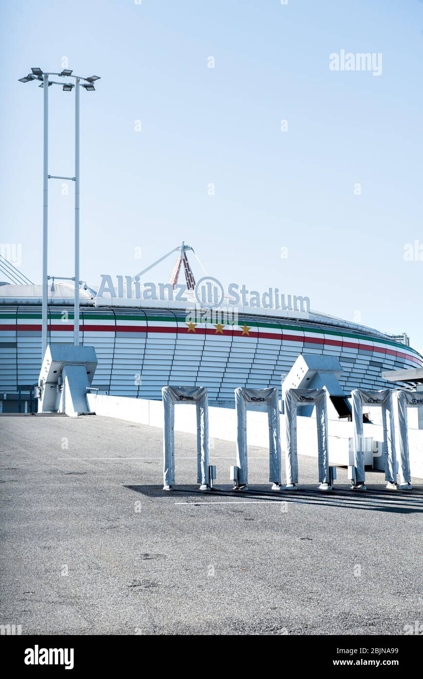 Turin, TO, Italie : vue sur le stade Juventus FC Allianz. Banque D'Images