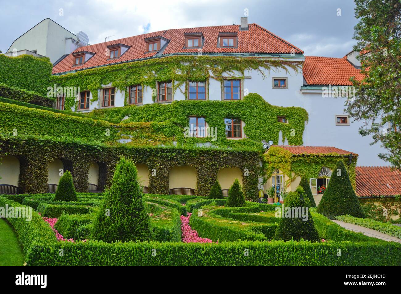 Le jardin de Vrtbovska dans la ville de Prague Banque D'Images
