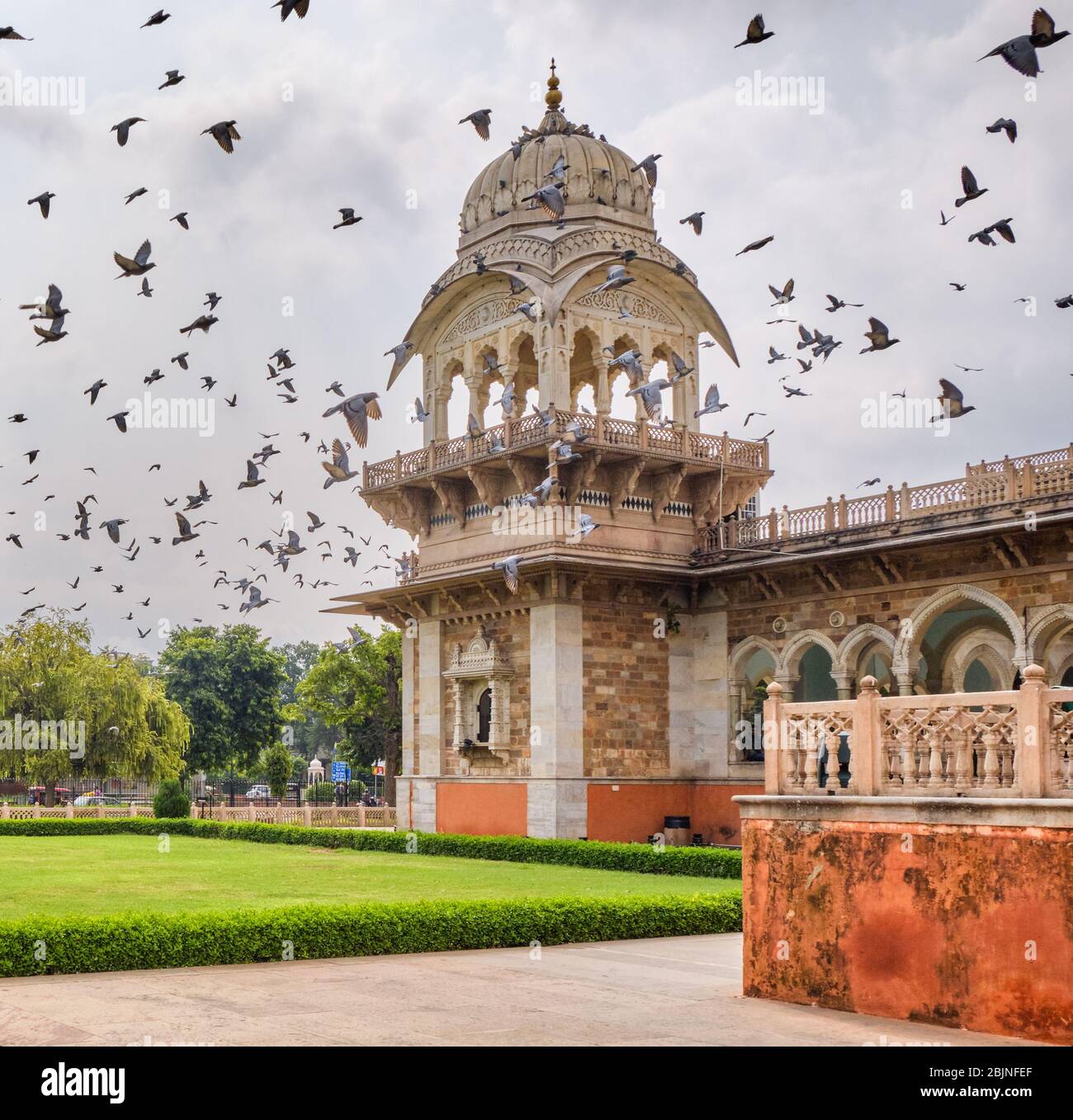 Jaipur, Rajasthan / Inde - 29 septembre 2019: Albert Hall Museum, musée d'état de Rajasthan à Jaipur, Inde Banque D'Images