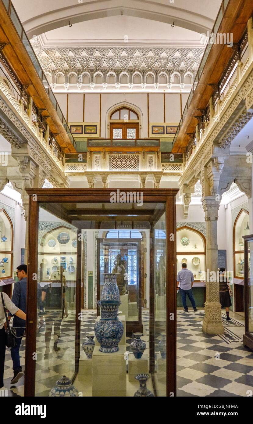 Jaipur, Rajasthan / Inde - 29 septembre 2019: Albert Hall Museum à Jaipur, Inde, musée d'état de Rajasthan. Collection d'arts et de patrimoine indiens Banque D'Images