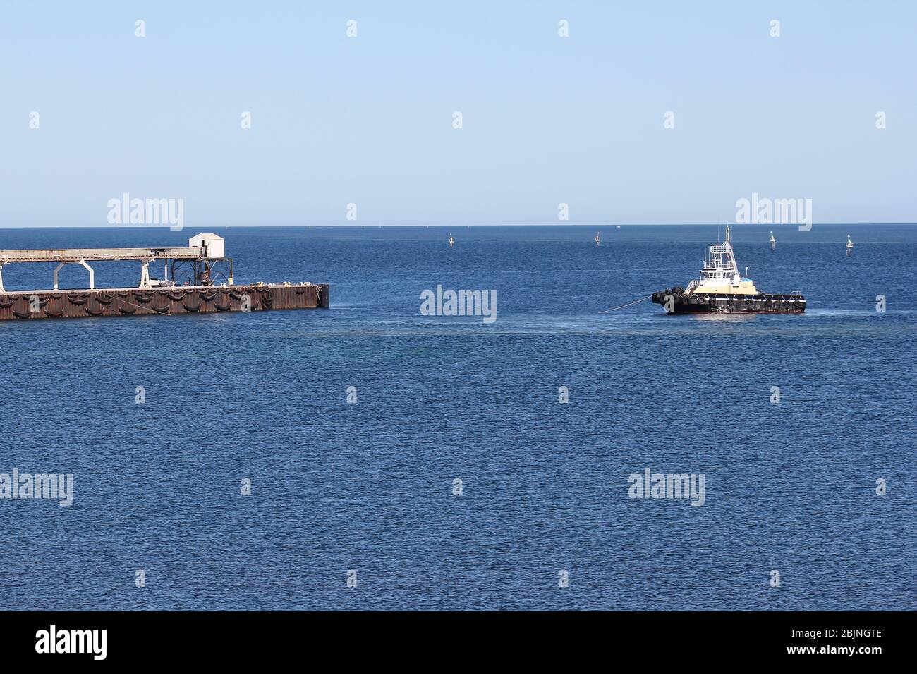 Point d'observation de Pinky sur le quai à Ceduna, Australie méridionale Banque D'Images