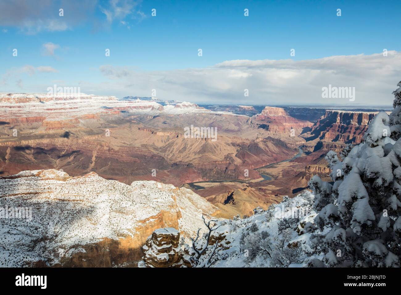 Parc national du Grand Canyon en hiver Arizona, États-Unis Banque D'Images