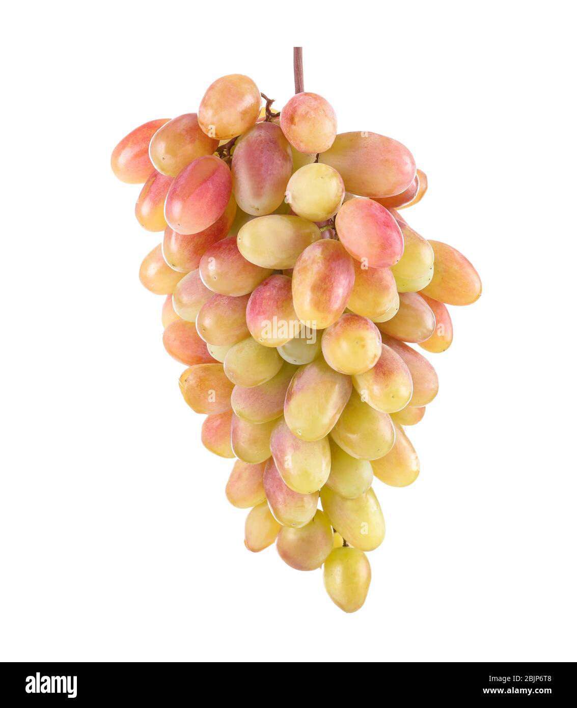 Grappe de raisin sur fond blanc Banque D'Images