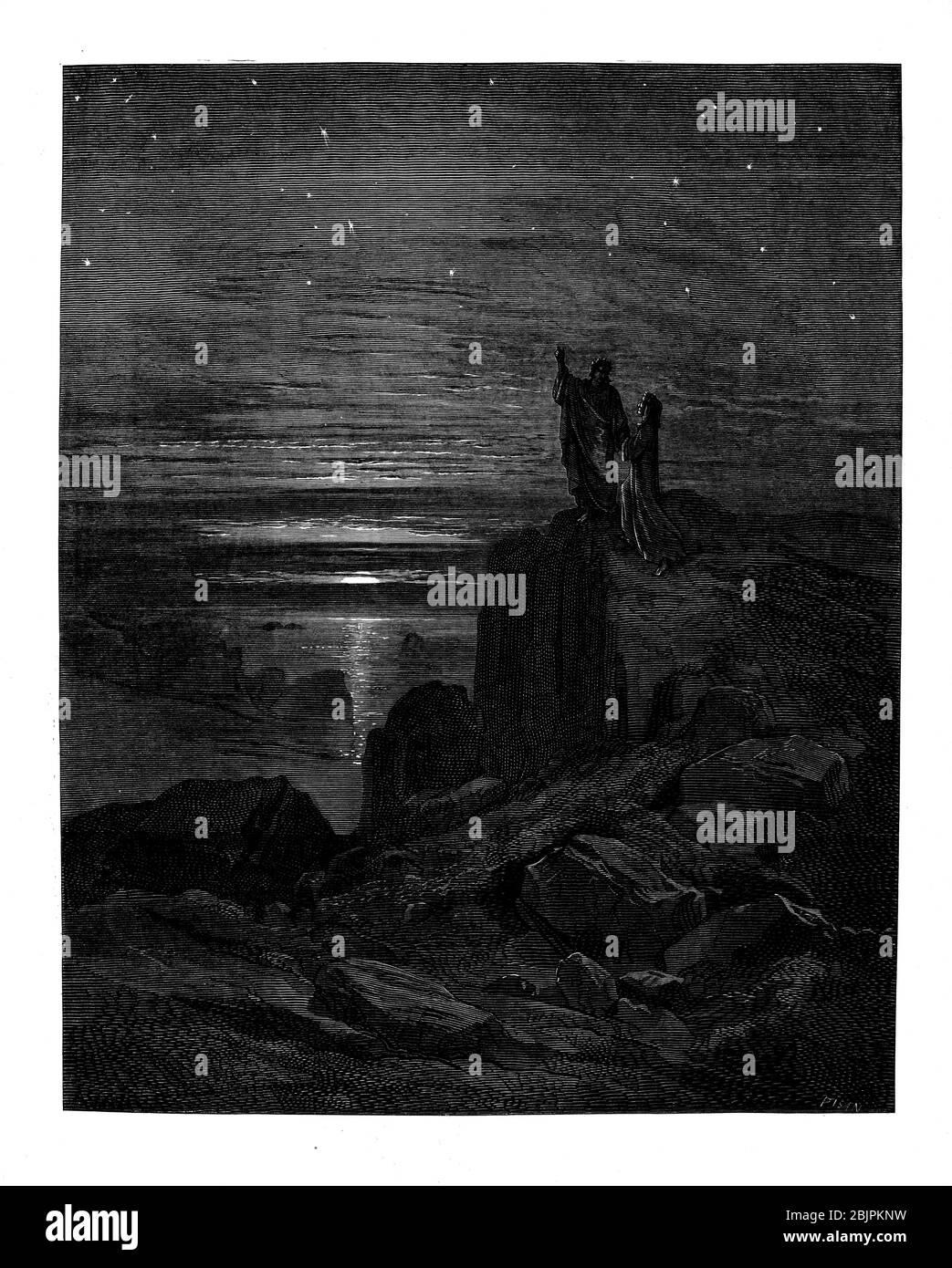 De la Divine Comédie par le poète italien du XIVe siècle Dante Alighieri. 1860 œuvres d'art, de l'artiste français Gustave Dore et gravées par Stéphane Pannemaker, de 'la Vision de l'Enfer' (1868), traduction anglaise de Cary de l'Inferno. Dante a écrit son poème épique "Divina Commedia" (la Divine Comedy) entre 1308 et sa mort en 1321. Composé de 14 233 lignes, et divisé en trois parties (Inferno, Purgatorio et Paradiso), il est considéré comme la plus grande œuvre littéraire en langue italienne et un chef-d'œuvre mondial. Il s'agit d'une étude complète de la théologie, de la littérature et de la pensée médiévales. Le nouveau non Banque D'Images