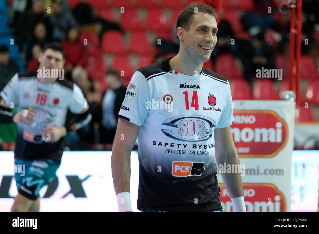 Vérone, Italie. 1 janvier 2020. Verona, Italie, AGSM Forumââ‚''¹, 01 Jan 2020, Aleksandar Atanasijevic (14) Sir SAFY Conad Pérouse pendant - - - crédit: LM/Roberto Tommasini crédit: Roberto Tommasini/LPS/ZUMA Wire/Alay Live News Banque D'Images