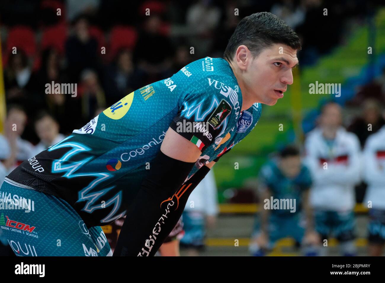 Vérone, Italie. 1 janvier 2020. Verona, Italie, AGSM Forumâ‚''¹, 01 Jan 2020, Marko Podrascanin (18) Sir safran Perugia pendant - - crédit: LM/Roberto Tommasini crédit: Roberto Tommasini/LPS/ZUMA Wire/Alay Live News Banque D'Images