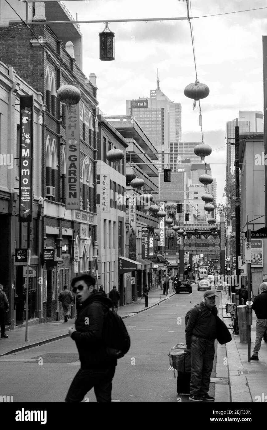 Streetlife de Melbourne, Australie Banque D'Images