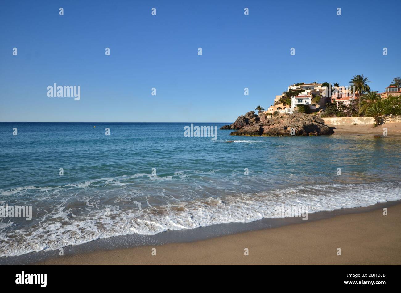 Plage de Bolnuevo, Costa de Mazarrón, Espagne Banque D'Images