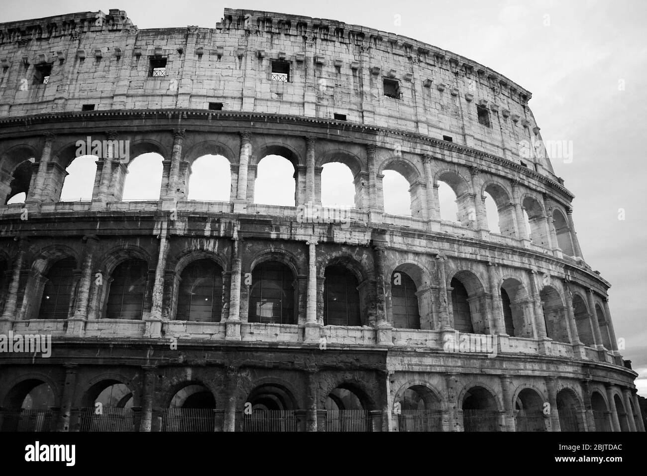 Rome, Italie - 3 janvier 2008 : vue sur Rome antique, Colisée Banque D'Images