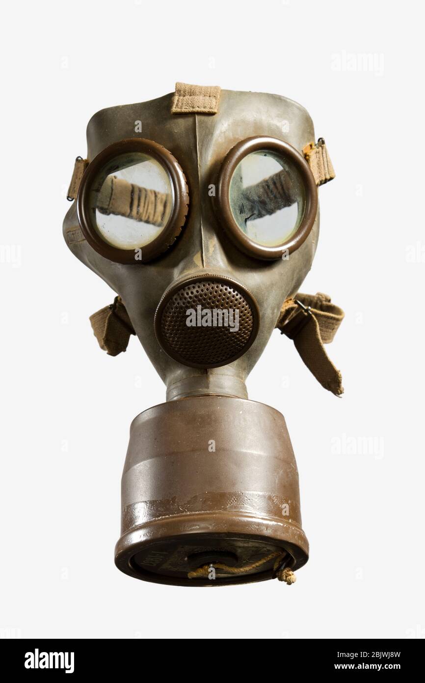 La Deuxième Guerre mondiale, masque à gaz Photo Stock - Alamy
