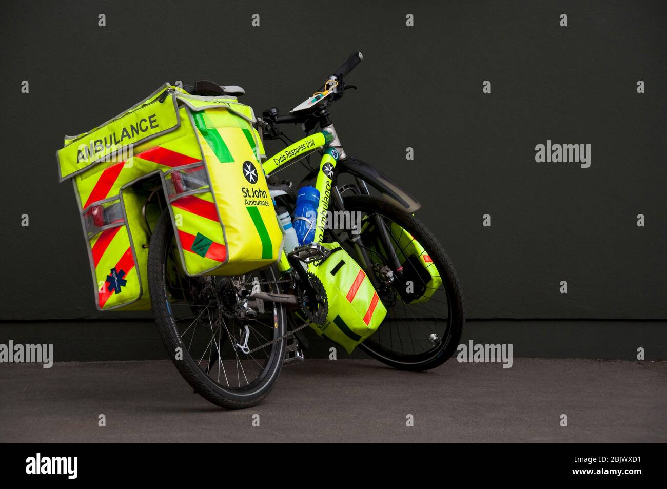 Une ambulance à vélo de Saint John Banque D'Images