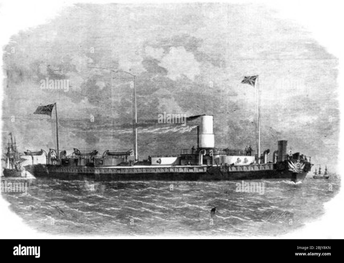 HMS Royal Sovereign 1864. Banque D'Images