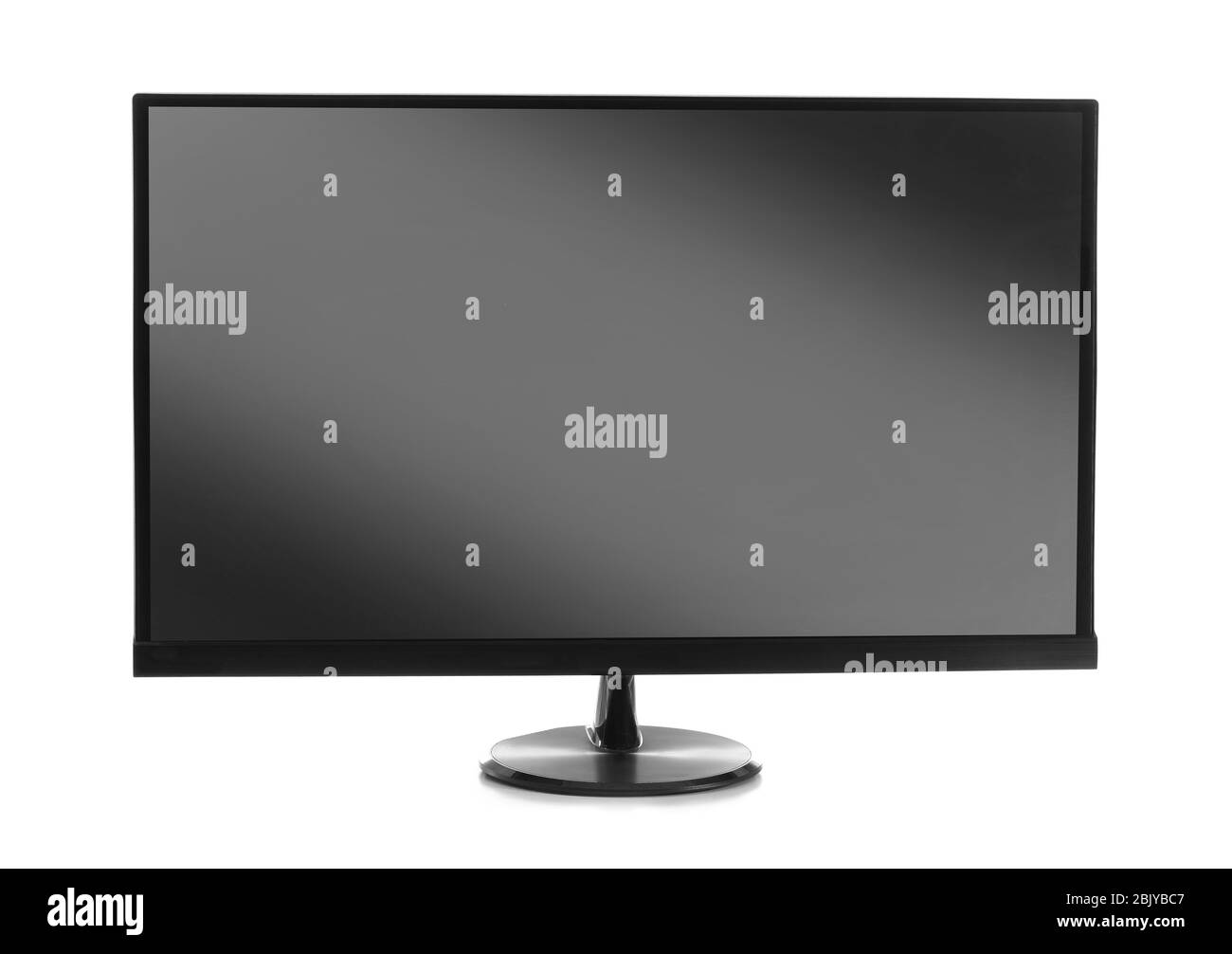 Téléviseur moderne sur fond blanc Banque D'Images