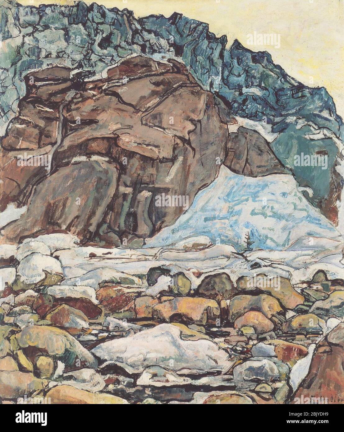 Hodler - Der Grindelwaldgletscher - 1912. Banque D'Images