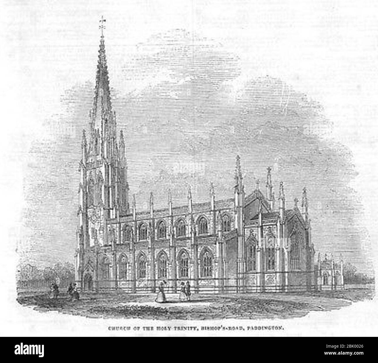 Église Sainte-Trinité Bishops Road Paddington ILN 1845. Banque D'Images