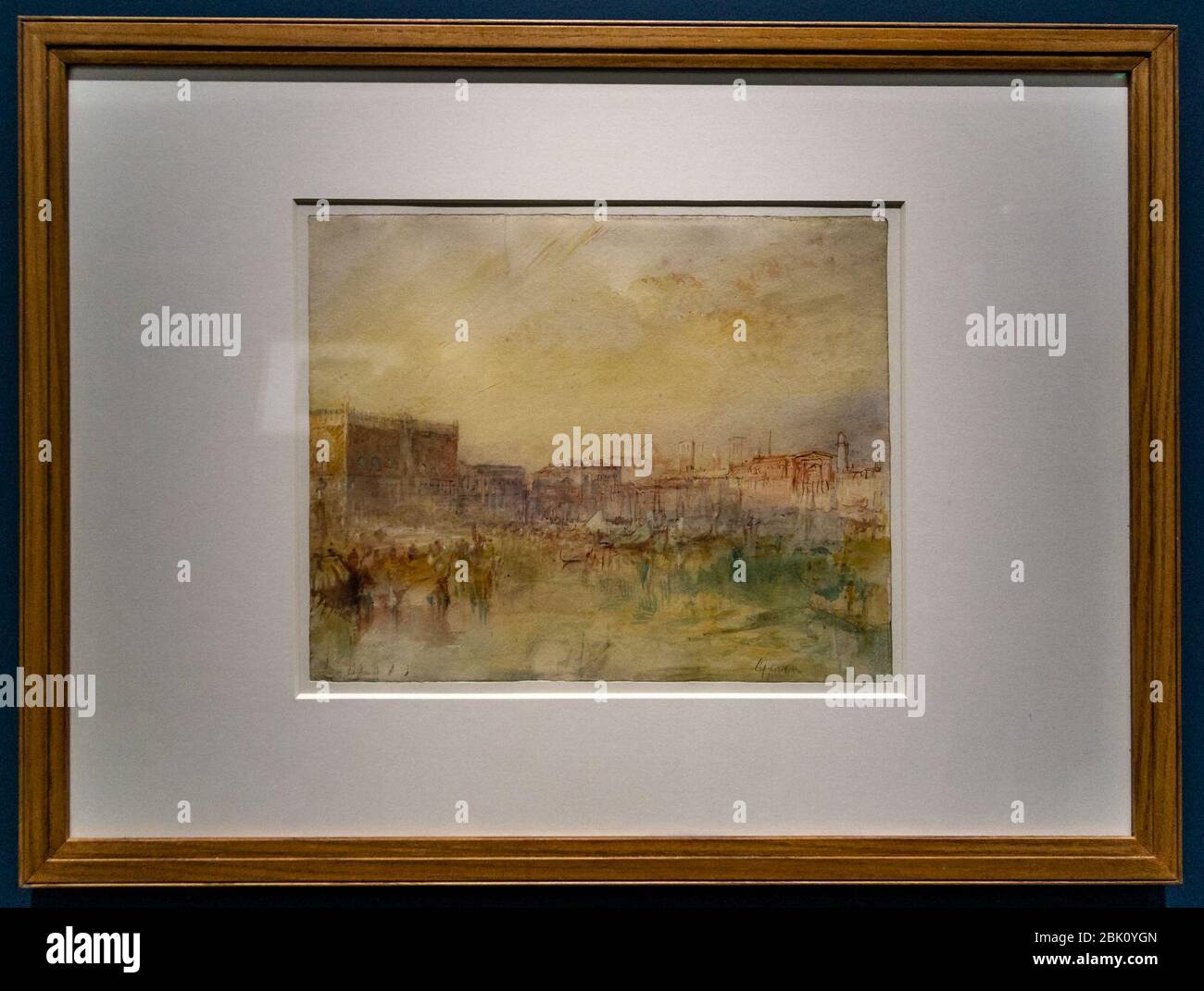 Horreur et délight-Turner-Venice-le Palais des Doges et la Riva degli Schiavoni, du Bacino DSC2157. Banque D'Images