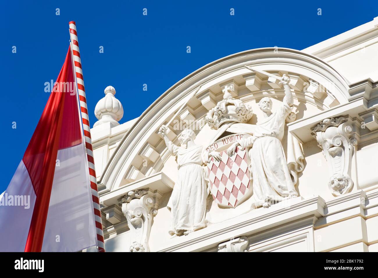 Bâtiment du Conseil national dans le Vieux Monaco, Monte Carlo, Monaco, Europe Banque D'Images