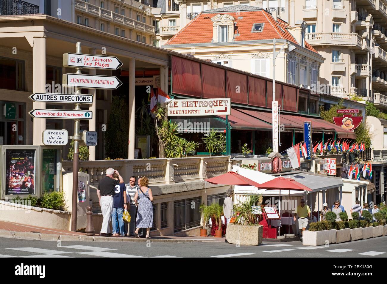 Avenue des Spelugues, Monte Carlo, Monaco, Europe Banque D'Images