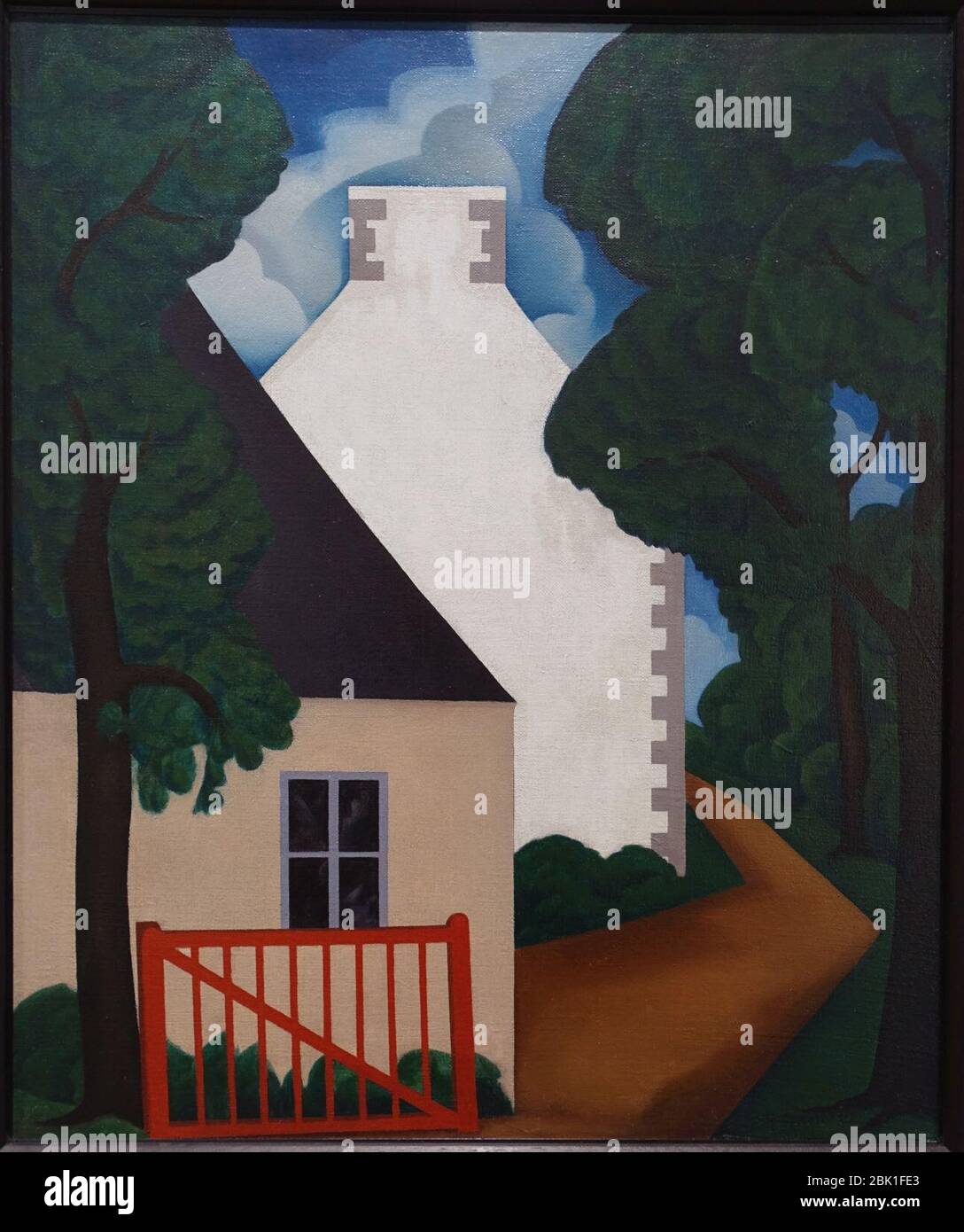 Maison en Bretagne, par George Copeland Ault, 1925, huile sur toile Banque D'Images