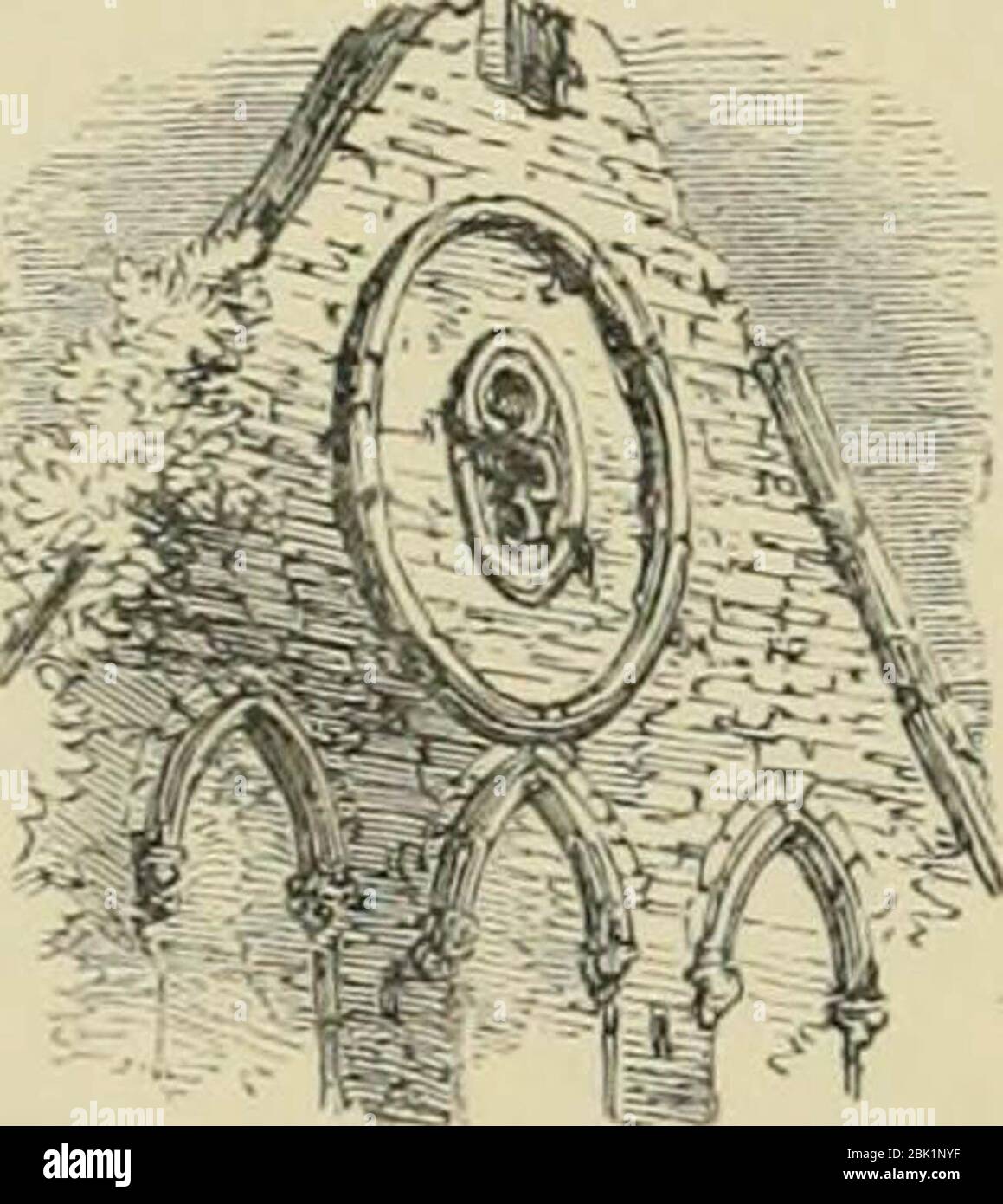 'Abbayes ruinés et châteaux de Grande-Bretagne et d'Irlande' (1864) Banque D'Images