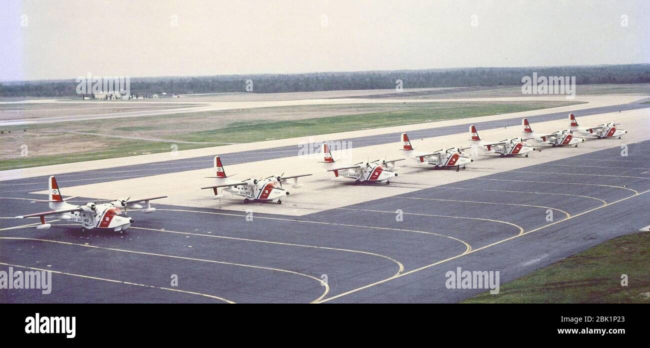 HU-16 Es USCG stationné à Otis AFB. Banque D'Images