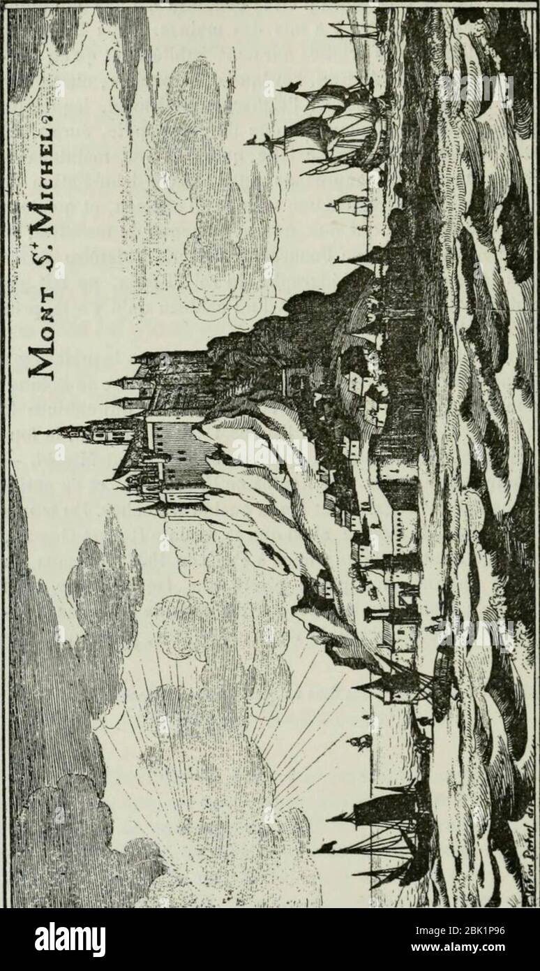 Description de l'abbaye du Mont Saint-Michel et de ses abords : précédée d'une notice historique (1877) Banque D'Images