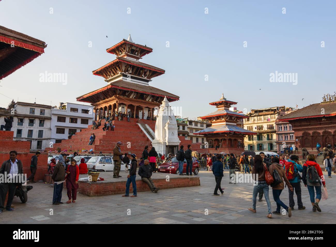 Place Kathmandu Durbar au Népal, décembre 2013 Banque D'Images