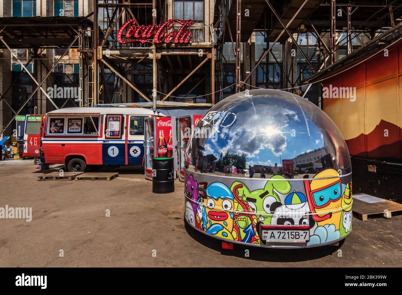 Pesochnica Hangnout Creative Spot à Minsk Banque D'Images