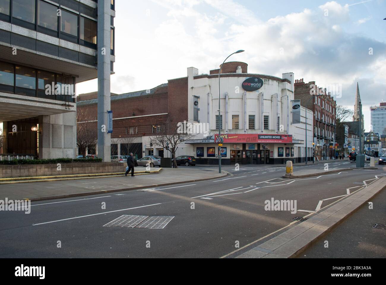 Élévation ancien Regal Cinema Cineworld ABC 207 King Street, Londres, W6 associés British Cinemas William R. Glen Banque D'Images