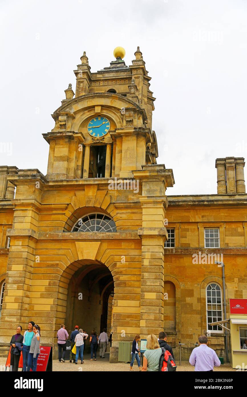 Le Palais de Blenheim, Woodstock, Oxfordshire, England, UK Banque D'Images