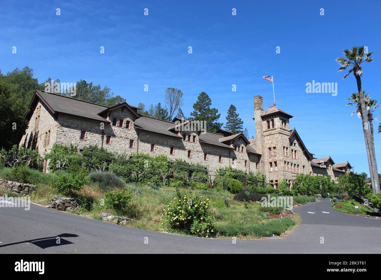 Graystone, Institut culinaire d'Amérique, Sainte-Hélène, Comté de Napa, Californie Banque D'Images