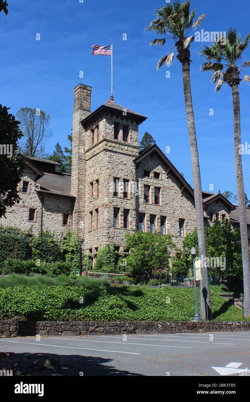 Graystone, Institut culinaire d'Amérique, Sainte-Hélène, Comté de Napa, Californie Banque D'Images