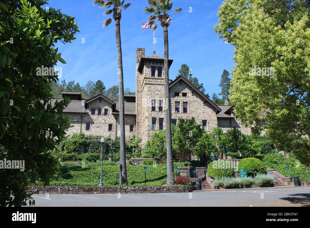 Graystone, Institut culinaire d'Amérique, Sainte-Hélène, Comté de Napa, Californie Banque D'Images