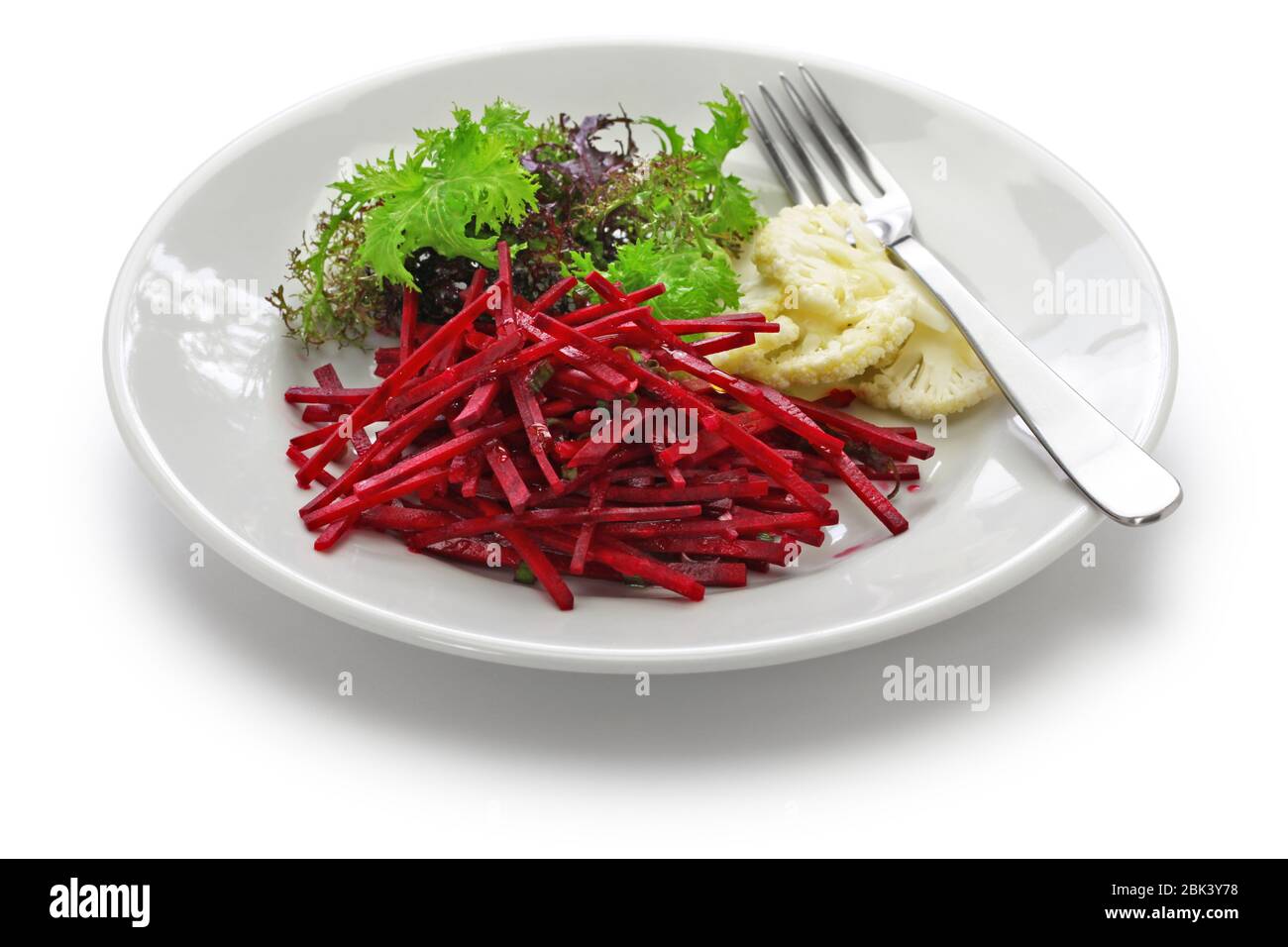 salade de dendroctone de julienne, cuisine végétarienne saine Banque D'Images