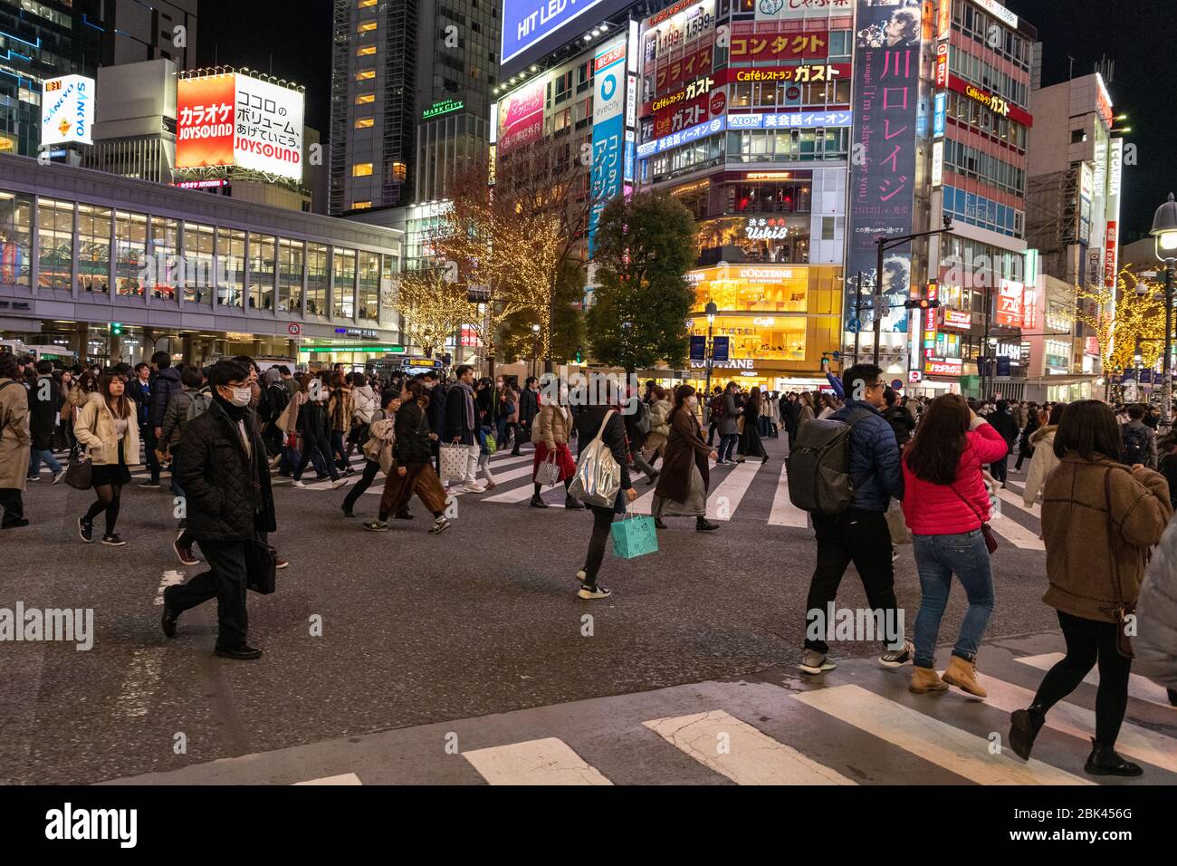 Scromble Crossing, Shibuya, Tokyo, Japon Banque D'Images