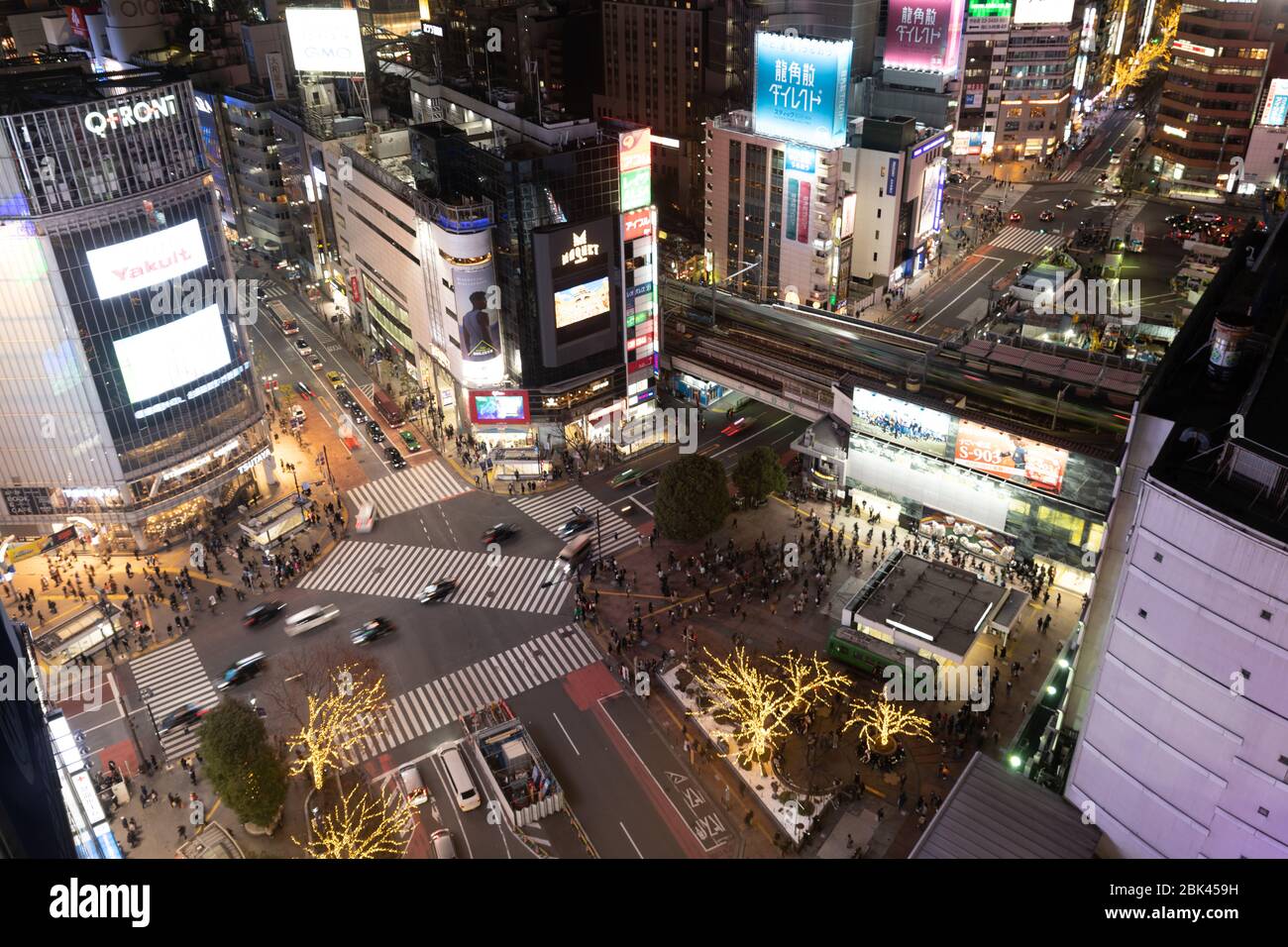 Scromble Crossing, Shibuya, Tokyo, Japon Banque D'Images