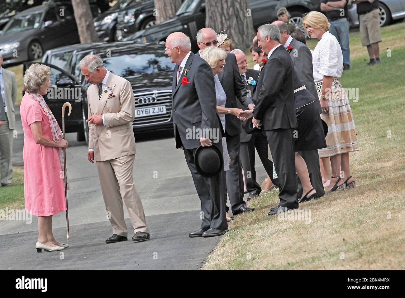 Le Prince Charles et la duchesse de Cornwall, visitez le Thr Royal Welsh Show, Llanelwedd , Pays de Galles, le 29 juillet 2013. Partie de la visite d'été du Prince Charles Banque D'Images