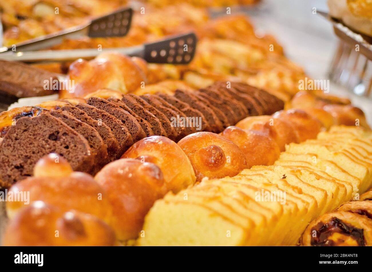 Pâtisserie et boulangerie servies pour le petit-déjeuner ou le brunch Banque D'Images